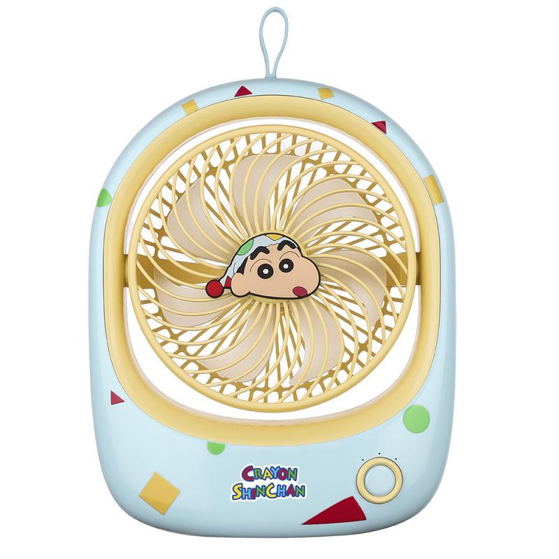 Crayon Shin-chan 7  USB Portable Desktop Fan - Cute Cartoon Rechargeable Student Dorm Fan 119x80x173mm