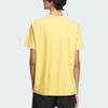 adidas Solid Color Crew Neck Casual Pullover Short Sleeve T-Shirt Men Tops Yellow IT3939