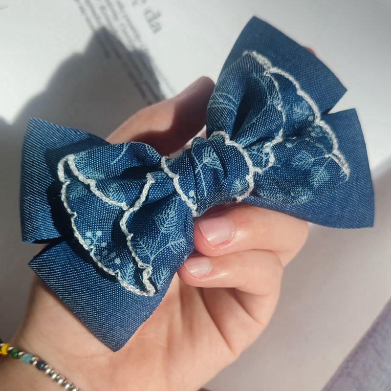 High Quality Printed Butterfly Clip DIY Luxury Ribbon Flower for Clothing Shoes Hats Gift Box Packaging