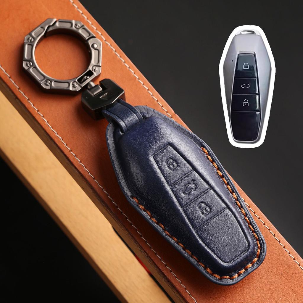 Suitable for Chery iCAR 03 Key Set 2024 Icar03 Car Modification Leather Remote Control Keychain