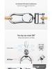 Volkswagen Key Cover for Tiguan L, Teramont, Golf 7, Sportsvan, Lamando - TPU Electroplated Case with Buckle.