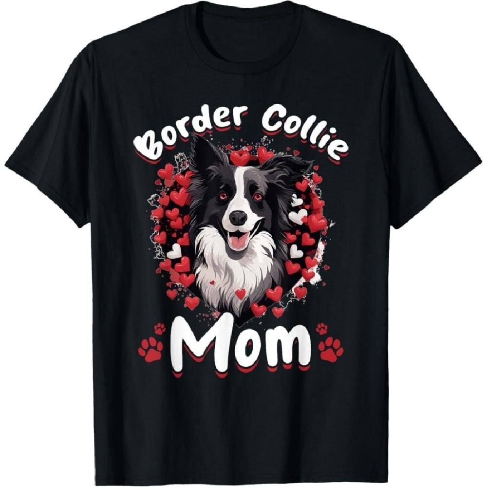 

Border Collie Dog - Border Collie Mom T-Shirt for Men Women Girls Kids XXXXXL чорний