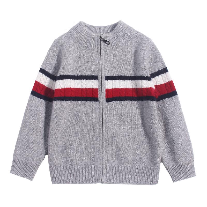 Little Sheep Kids' 100% Cashmere Zipper Sweater - Round Neck for Babies, Toddlers & Kids