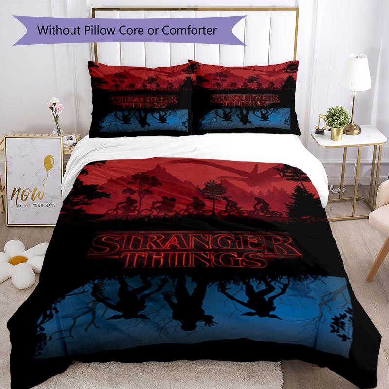 Stranger Things Bedding Set Perfect for Dormitory Soft Fabric Christmas Gift