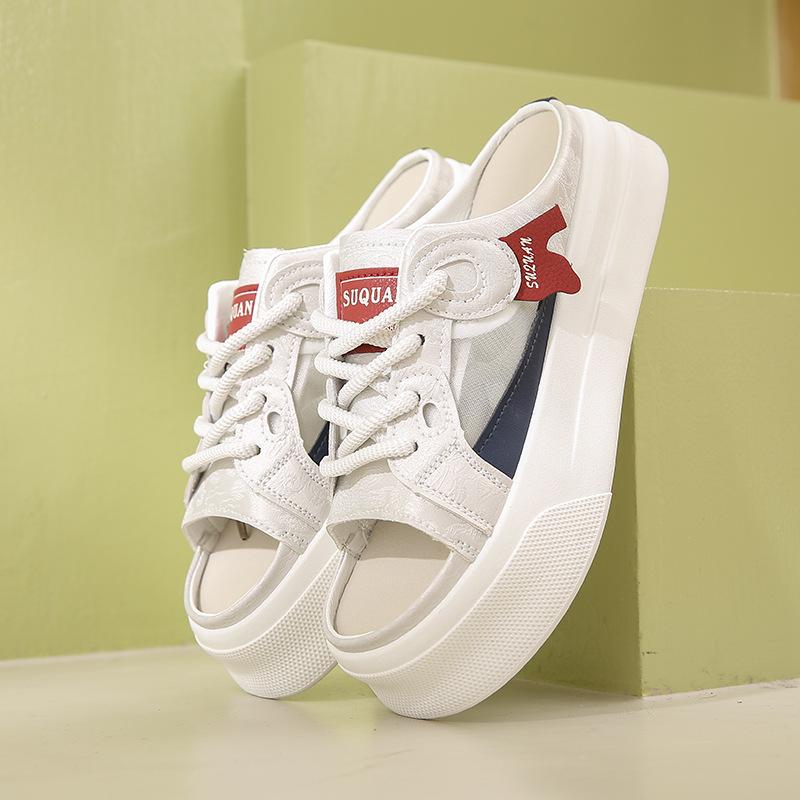 

Маленькие белые туфли детские новые летние студенческие повседневные женские туфли универсальные модные сандалии уличная съемка 40