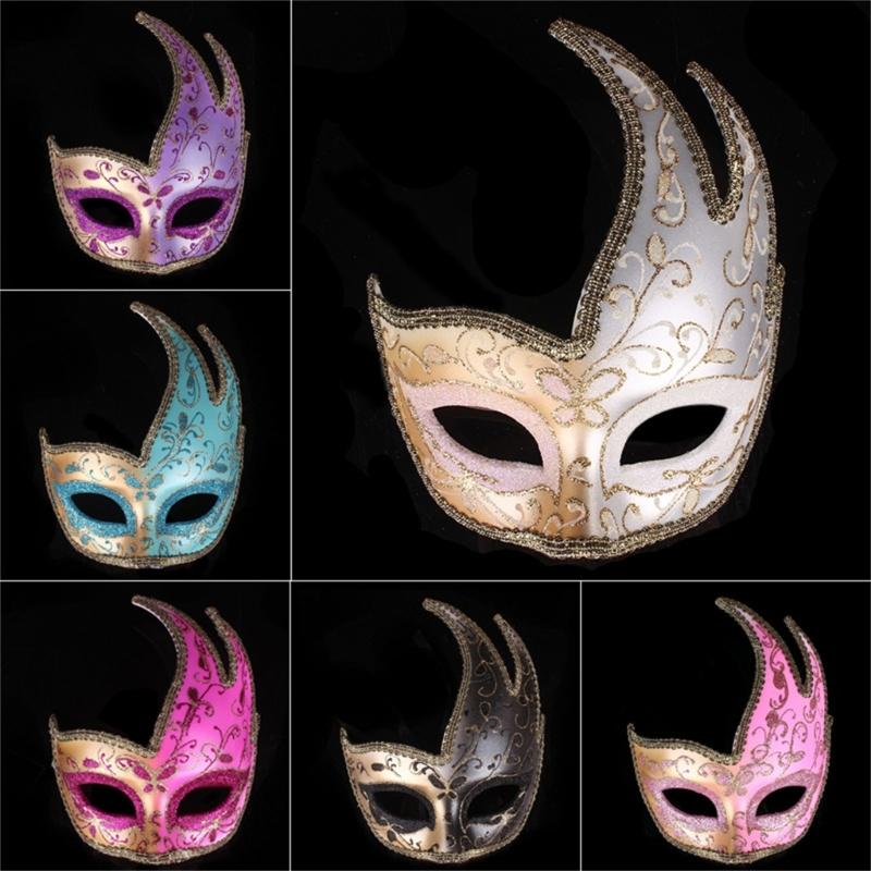 Masquerade Mask Half Face Mask Eye Mask Venetians Mask Halloween Costume Mask Mardi Gras Decorations Party Mask Gifts