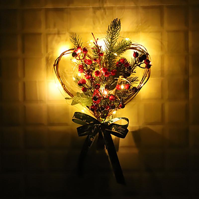 Wandbehang Weihnachtskranz Weihnachtsfeier Türbehang Startseite Garland Ornament Dekor