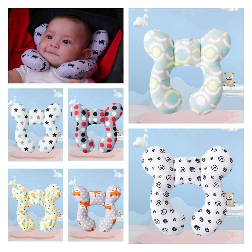 Childrens Ushaped Cartoon Pillow Outdoor Travel Cart Neck Guard Accessory Baby