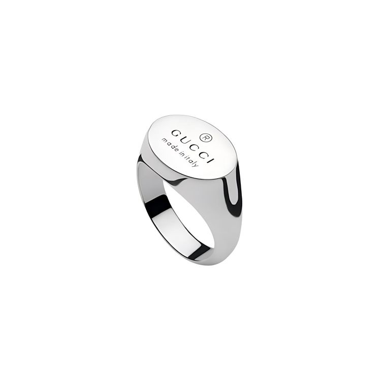 

Gucci Trademark Micro Logo Design Shiny 925 Silver Ring Unisex rings 797033-J8400-8106 15