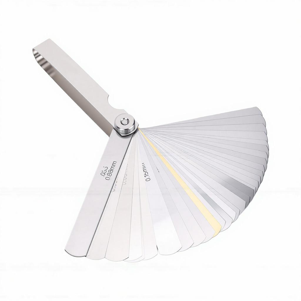 32 Blade Feeler Filler Gauge Stainless Steel Dual Marked Metric and Imperial Gap Measuring Tool