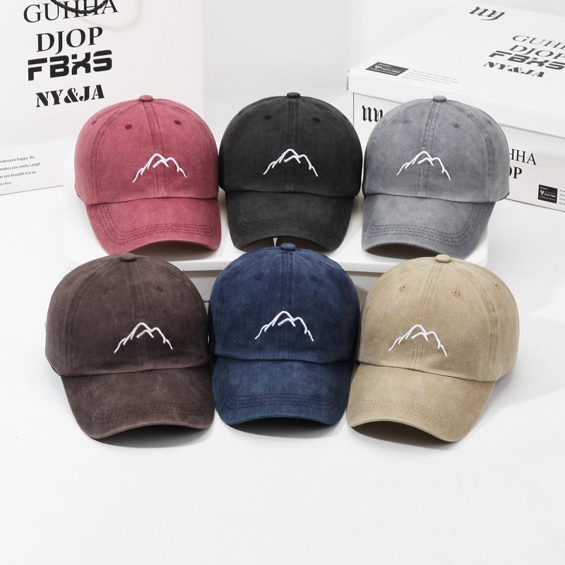 Vintage Men Baseball Cap Women Outdoor Embroidered Mountain Cap
