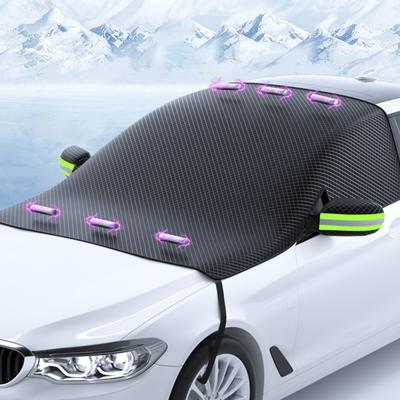 Car Windshield Snow Magnets Cover with Cloth Oxford Freeze Sun Frost Protection Reflective