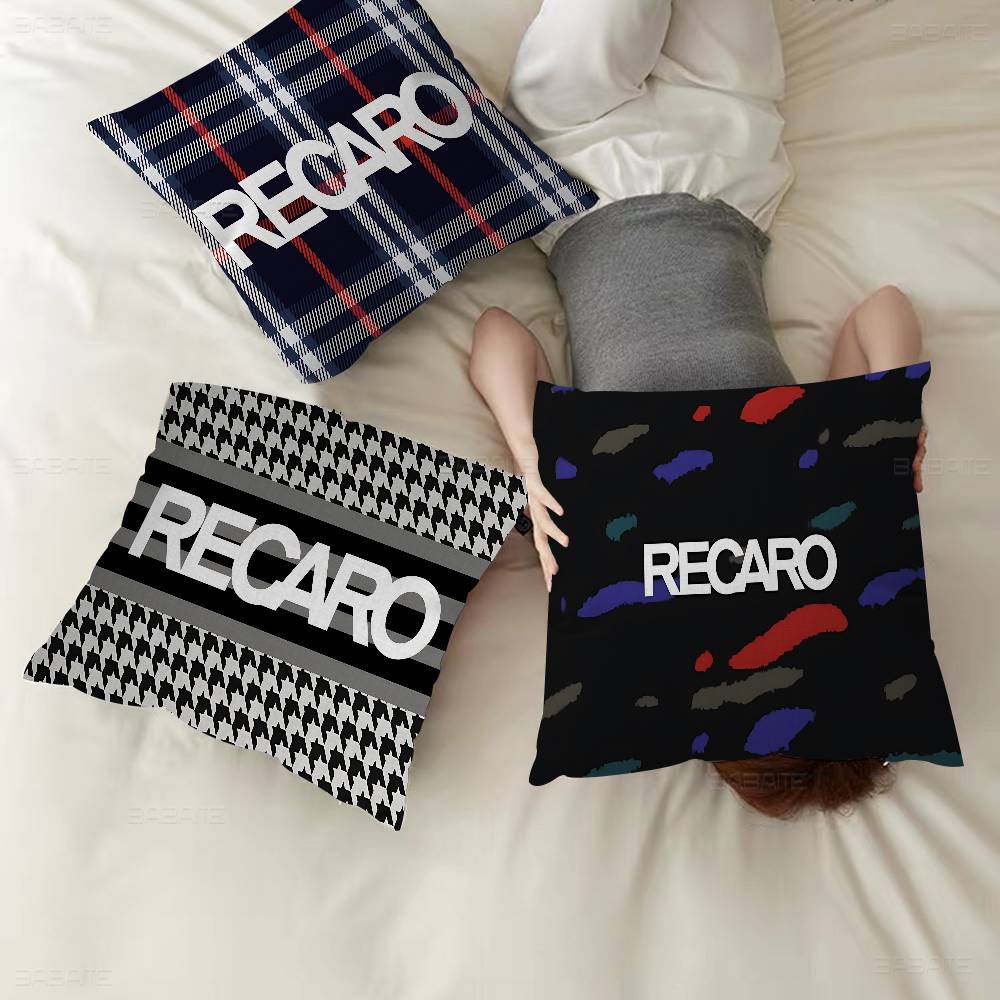 Trendy R-Recaros Logo Cushion Cover Pillowcase Upholstery Sofa Throw Pillow Home Decor Pillowcas