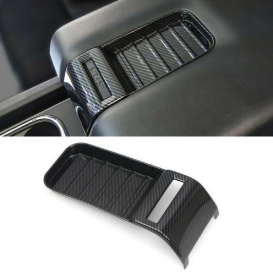 Carbon Fiber Inner Armrest Box Decoration Cover Trim for Toyota Tundra 2014-