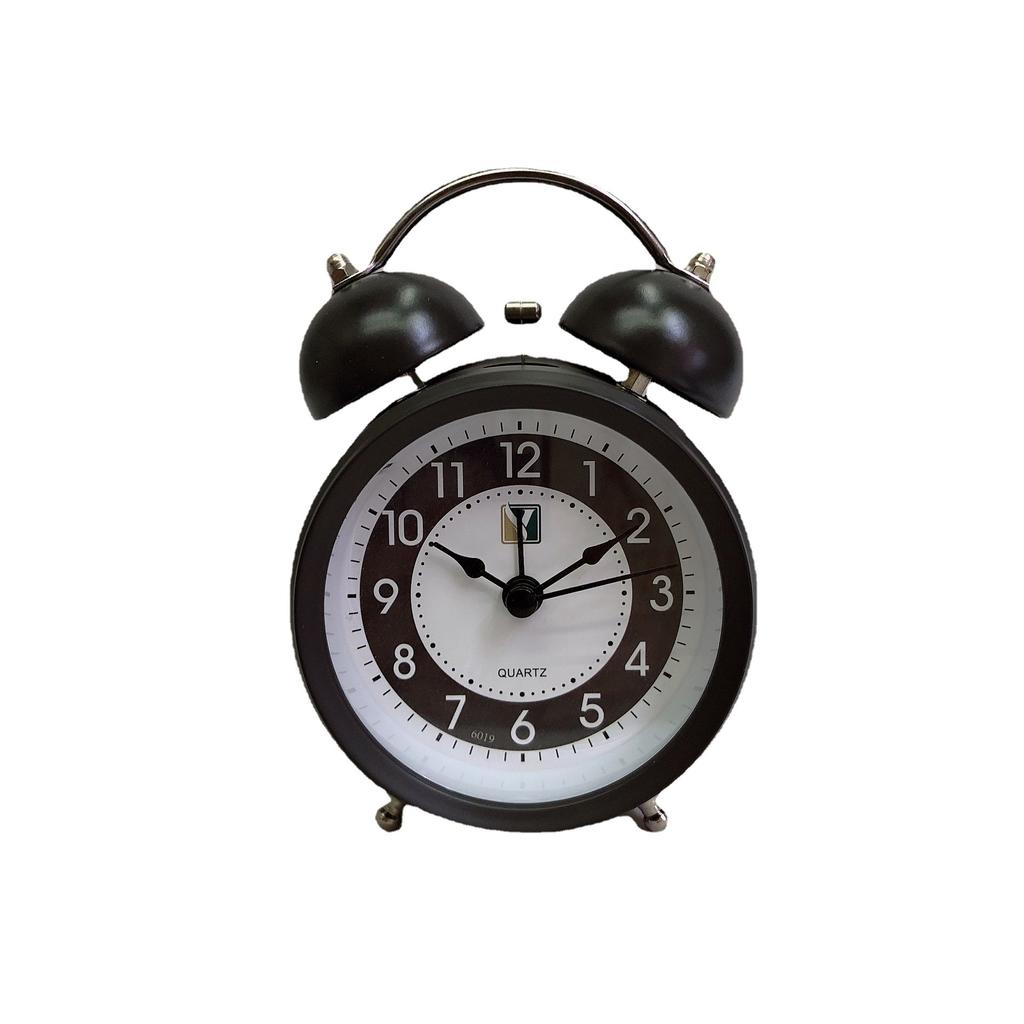 3-Inch Silent Simple Ringing Alarm Clock Wake Up Loud Voice Lazy Bedside Clock