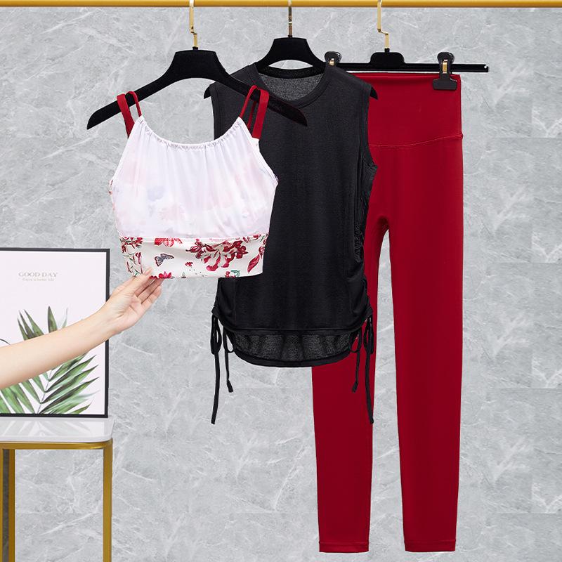 Women's High-Intensity Shockproof Sports Bra & Yoga Vest Set