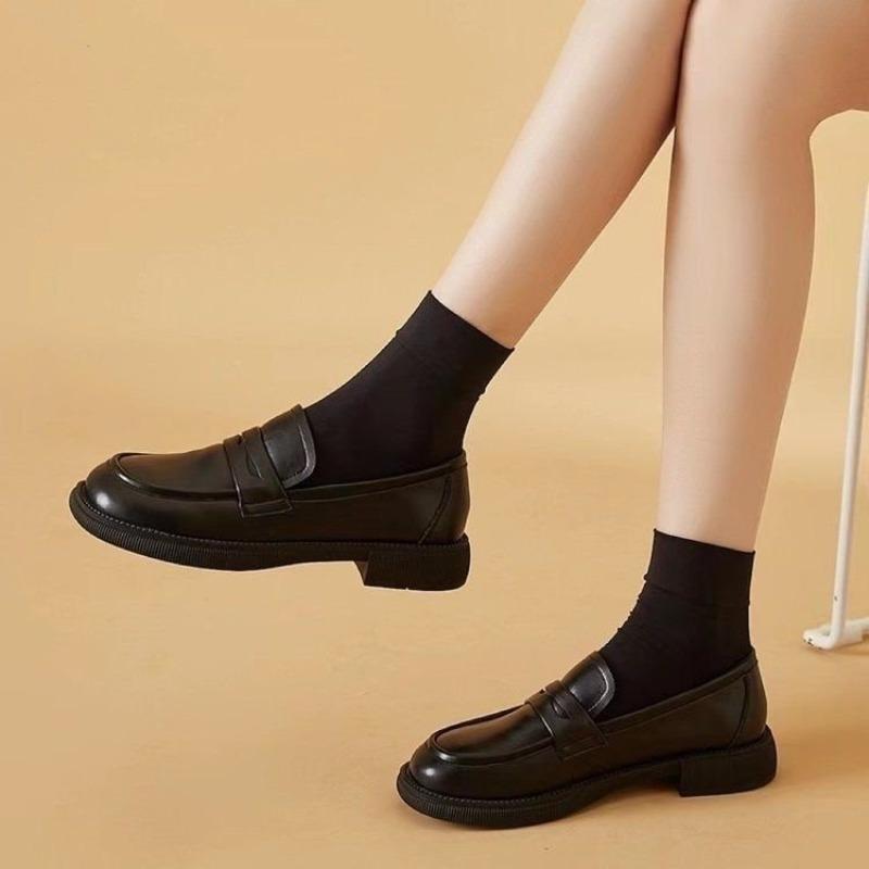 New Soft-soled Shoes Autumn Versatile Soft Leather Single Shoes Women's Small Leather Shoes Versatile Tide