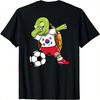 Dabbing Turtle South Korea Soccer Fans Jersey Flag Football T-Shirt