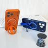 Matte Magnetic For Magsafe Case For iPhone 17 16 15 14 13 12 11 Pro Max 14 15 16 Plus Air Shockproof Stand Cover with Lanyard