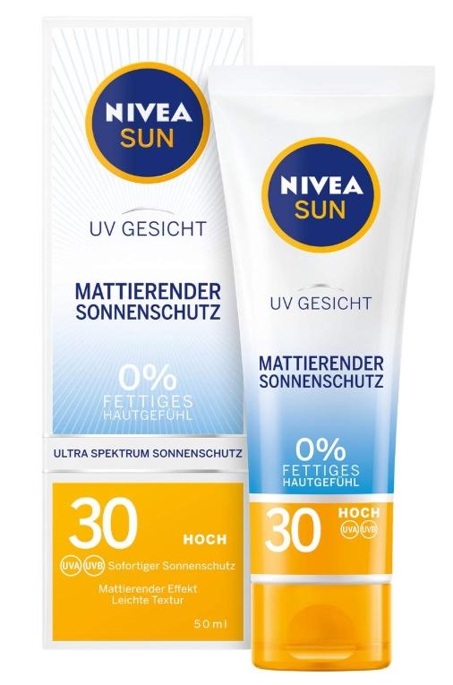 Nivea Sun Face Sunscreen SPF 30, 50ml - Premium German Skincare