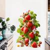 Cute Rabbit Strawberry Tree Wall Sticker Cartoon Creative Self-Adhesive Removable Kitchen Bedroom Home Decor Art