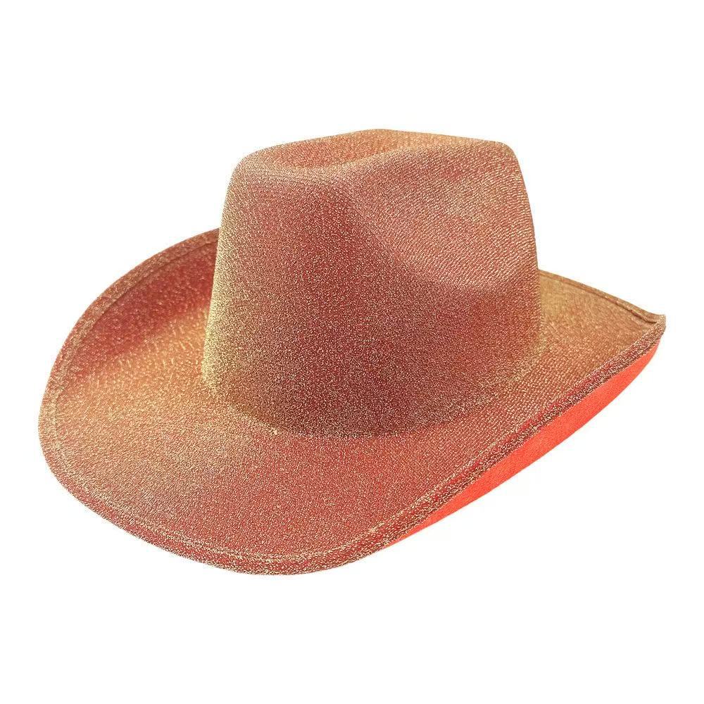 Popular European and American Shiny Western Cowboy Hat Men's and Women's Performance Party Hat Fashion Jazz Hat