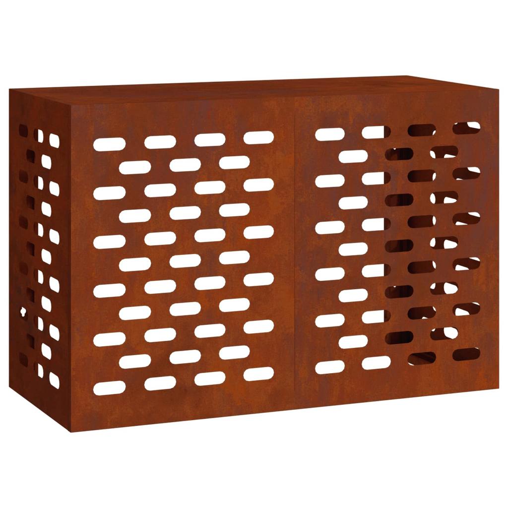 Air Conditioner Cover Rust Colored 90 x 40 x 60 cm Weatherproof Steel