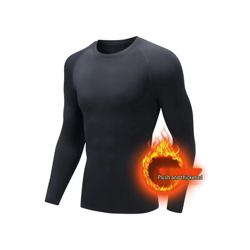 Men's Fleece-Lined Winter Thermal Quick-Dry Sports Base Layer Set