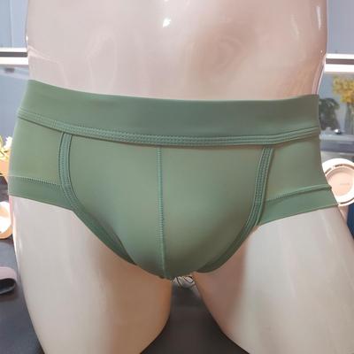 2025 Estate Uomo Asciugatura Rapida Seta Ghiaccio Vita Bassa Boxer Brief in Nylon