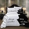 New 3D Digital Printing Dog Quilt Cover Three-Piece Set, Sales, Japan