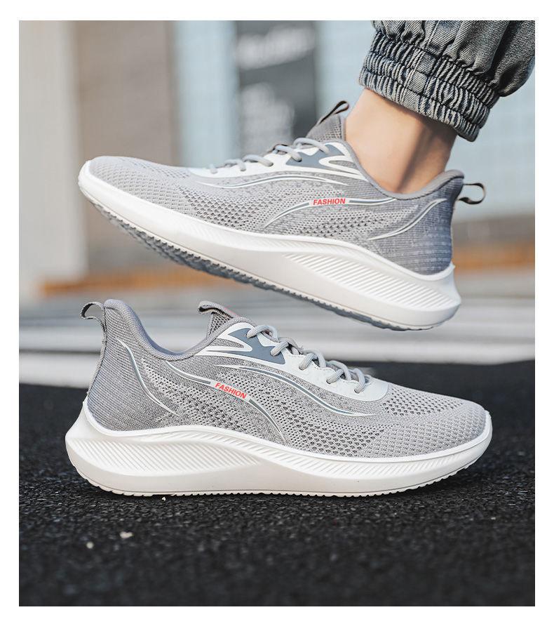 

Спортивная повседневная обувь Новые сетчатые дышащие спортивные кроссовки Удобные кроссовки Модный стильный наряд Мужская обувь 45