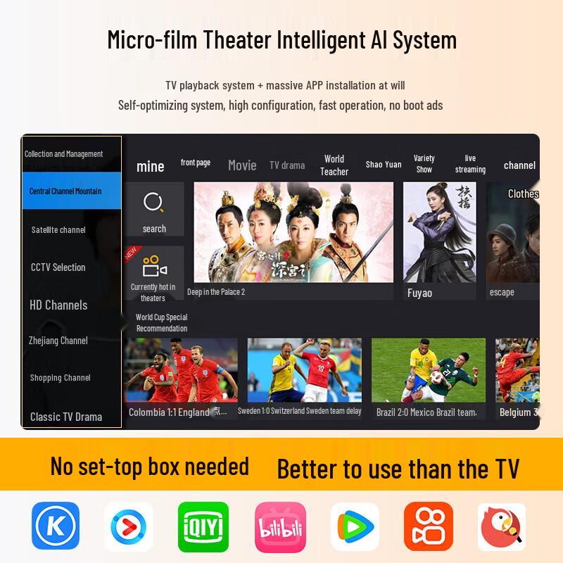 Weiying Y16 Portable Smart HD Projector (CN version)