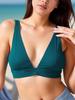 2026 European & American Style Sexy Backless Women's Split Swimsuit In Solid Colors