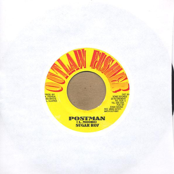

7inch Record SUGAR ROY - Postman OUT0001 Outlaw Fisher 1990 Jamaica Reggae, Ska & Dub Used