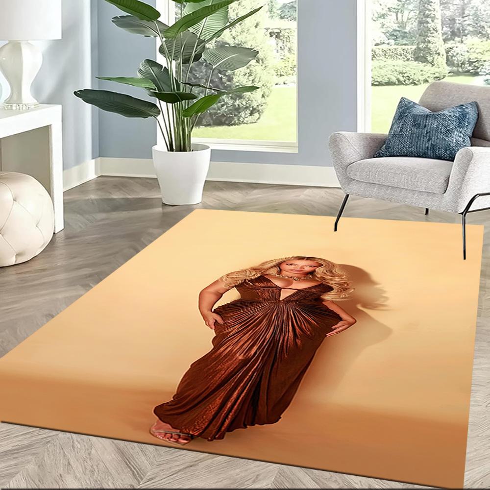 Beyoncé's Glamorous Performance Square rugs are a great choice for living rooms, bedrooms, home décor, and as gifts.