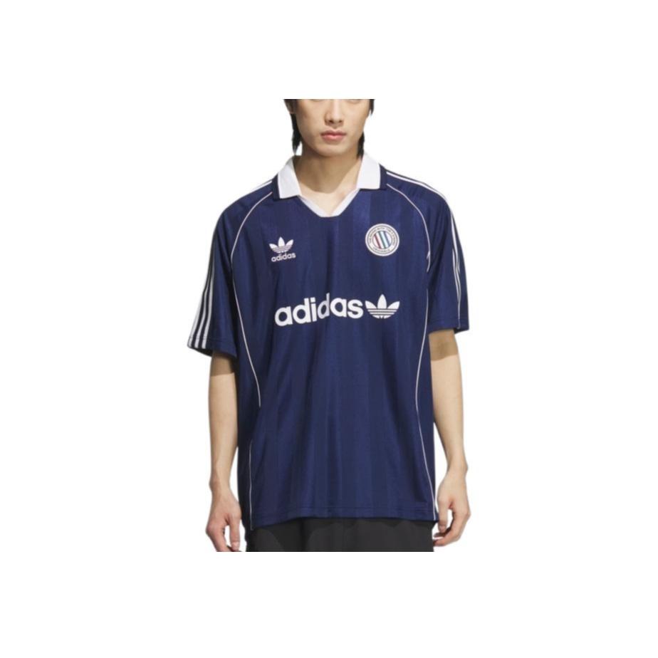 Adidas Originals Short Sleeve Deep Indigo Football Shirt Men Tops KC0127