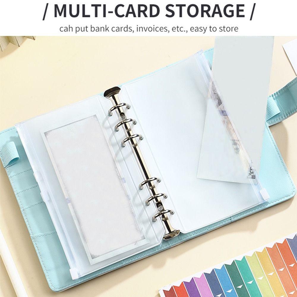 Loose-Leaf Money Saving Binder Waterproof A6 Budget Binder with Cash Envelope  30 Day Challenge