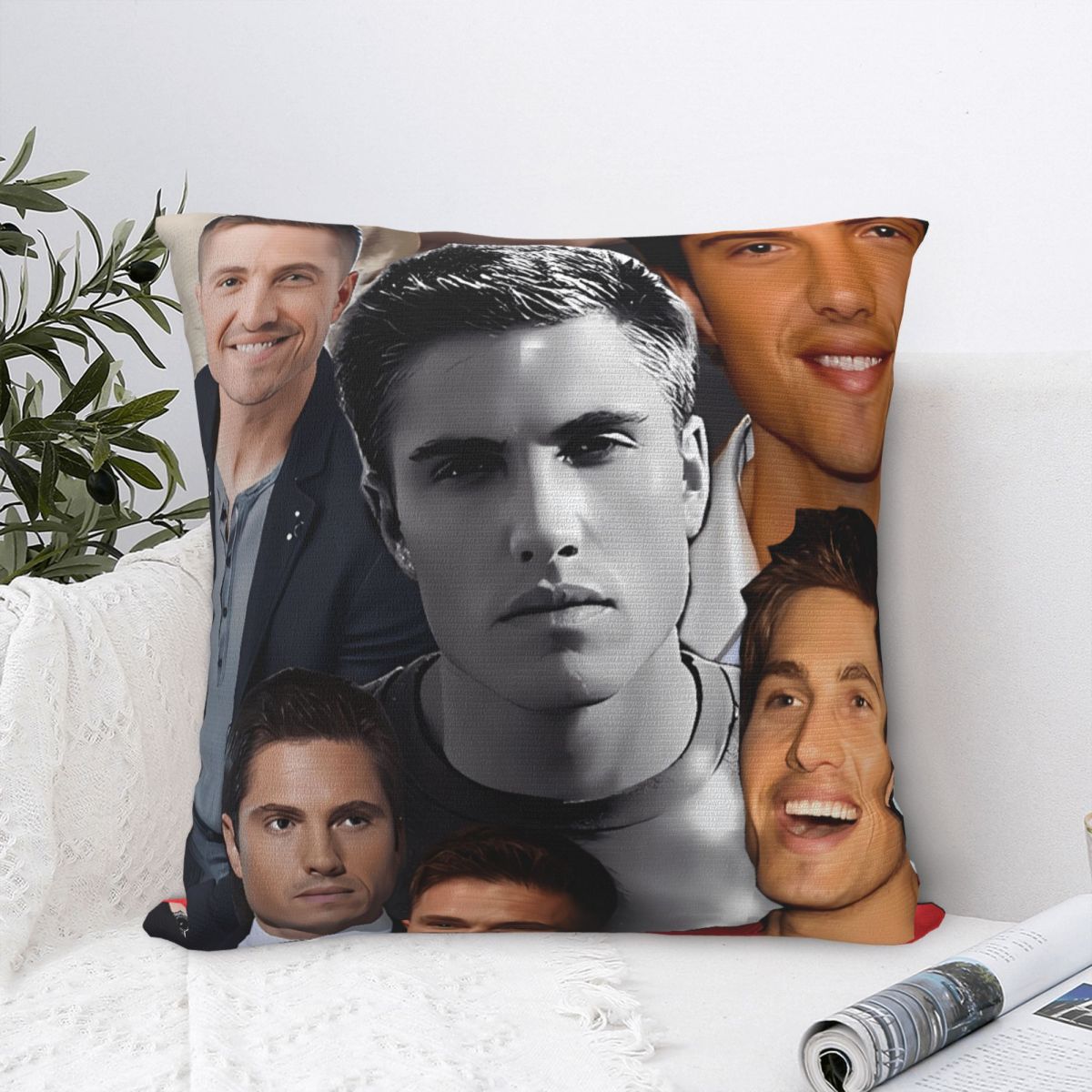 Fine Glasses Unisex Pillow Cover Tim Bradford Tv Series Design Cushion Cover Cute Funny Pillow Case For Office Car Home Decorative Pillowcases
