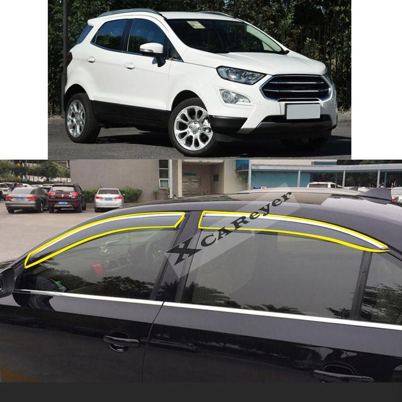 For Ford EcoSport Eco Sport 2013 2014 2015-2018 Car Sticker Plastic Window Glass Wind Visor Rain/Sun Guard Vent