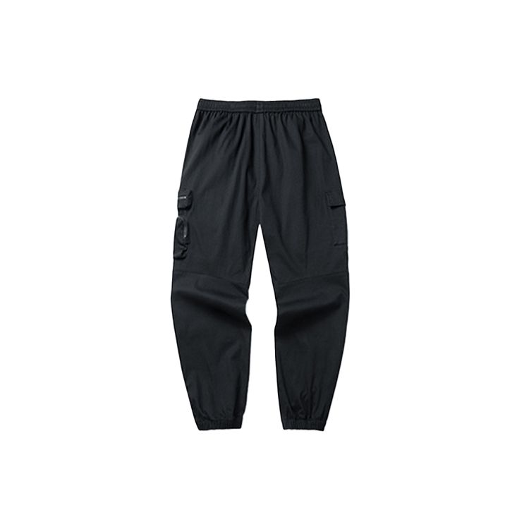 Anta Dominator Series Multi-Pocket Woven Cuffed Casual Pants Men Bottoms Black 152218501-3