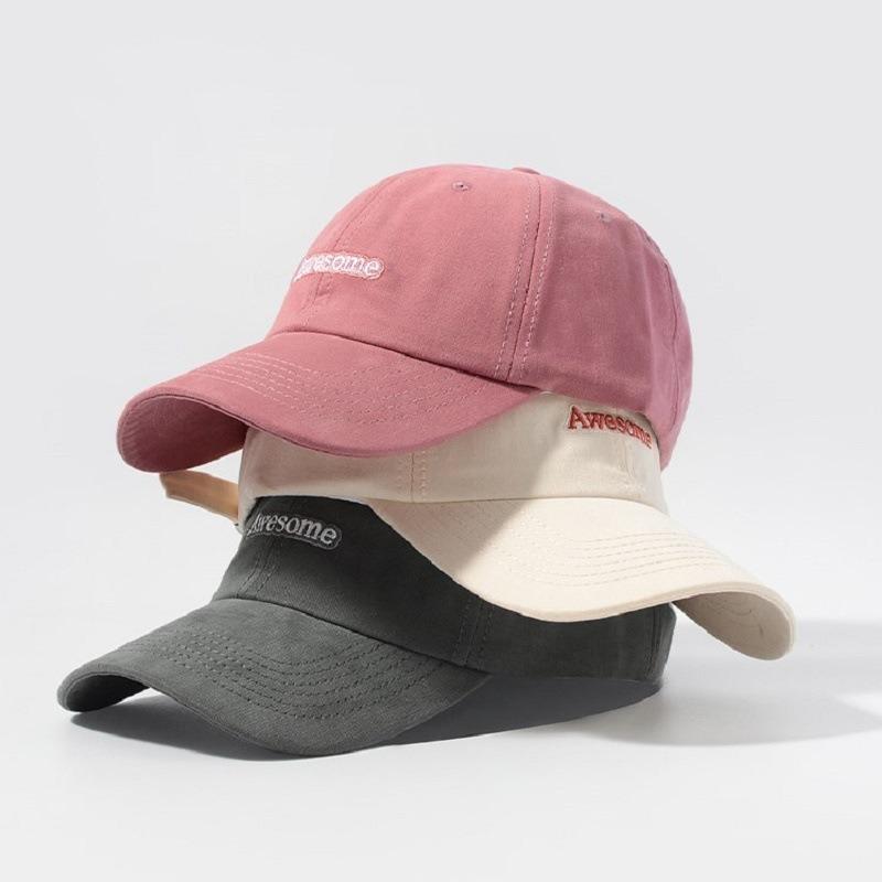 Hat Women's Baseball Cap Deepened and Enlarged Brim Round Face Big Head Circumference Big Face Thin Wide Brim Cap Men