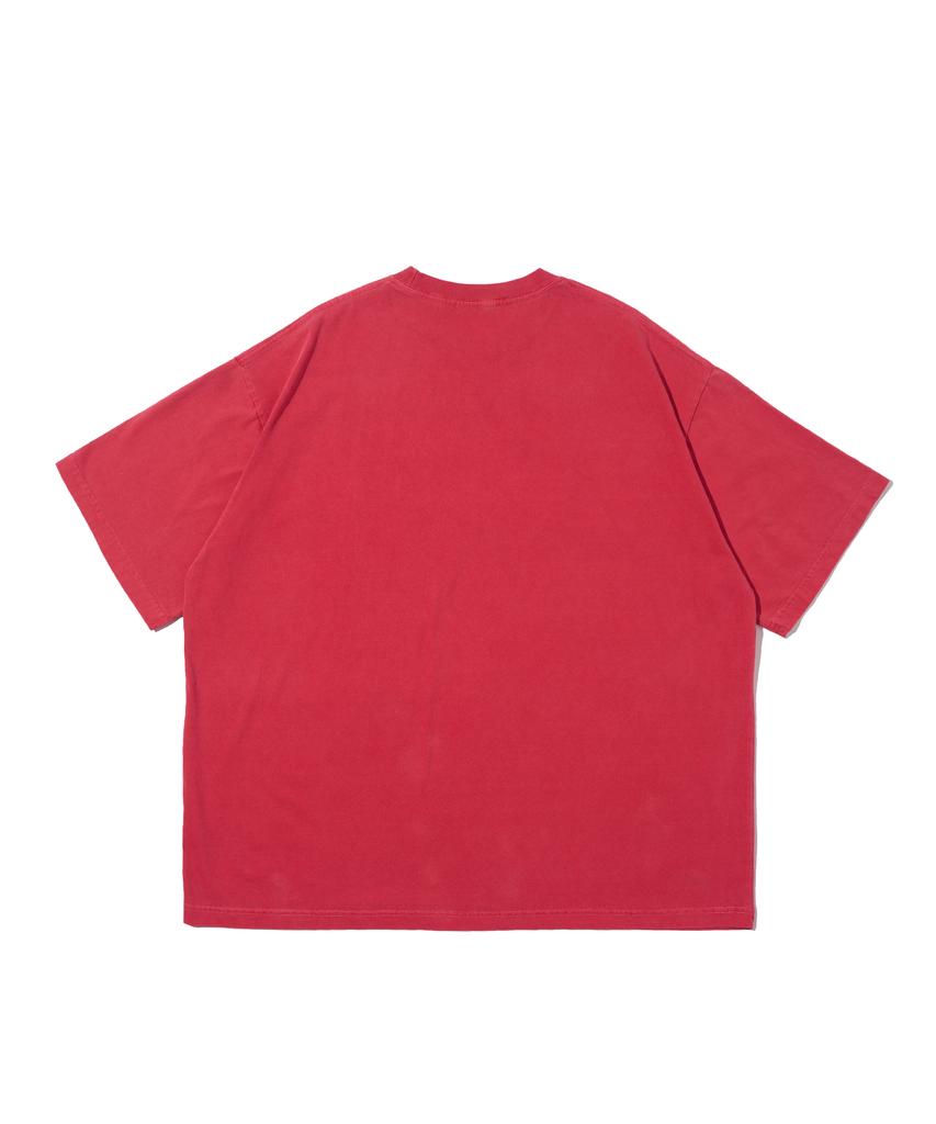 CARGOBROS Pigment Overbox Short Sleeve Tee (Red)