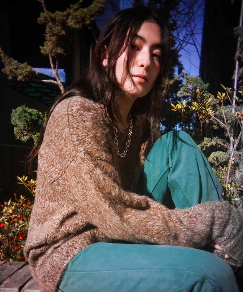 TOWTOW ARCHIVE Cozy Fuzzy Sweater Brown