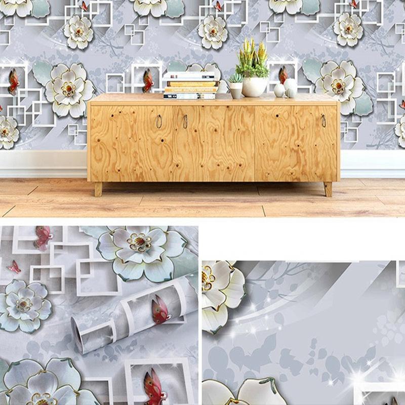10m/20m Geometrische Retro Wasserdicht Verdickt Selbst-klebe Tapete Schlafzimmer Wohnzimmer Dekor DIY Dekorative Film Renovierung aufkleber