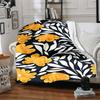 1pc Floral Pattern Lightweight Flannel Blanket, Comfortable and Warm Blanket, for Office and Camping Sofa Bed157