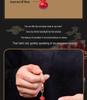 Exquisite Auspicious Clouds Gourd Keychain with Tassel - Cinnabar Bag Charm for Fortune & Longevity