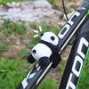 Cute Panda Plush Car Decoration Soft Stuffed Animal Handlebar Ornament For Bike Motorcycle Electric Vehicles Decoration