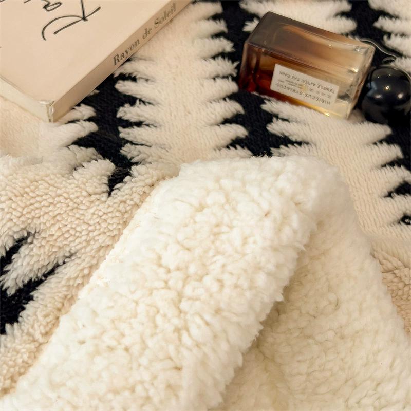 Thicken Warm Flannel Blanket Super Soft Fluffy Queen Blanket Single Double Size Cozy Skin-friendly Multifunctional Nap Blanket