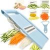 Adjustable Mandoline Slicer 5 in 1 Julienne Shredder Multi Function Vegetable Peeler  Kitchen