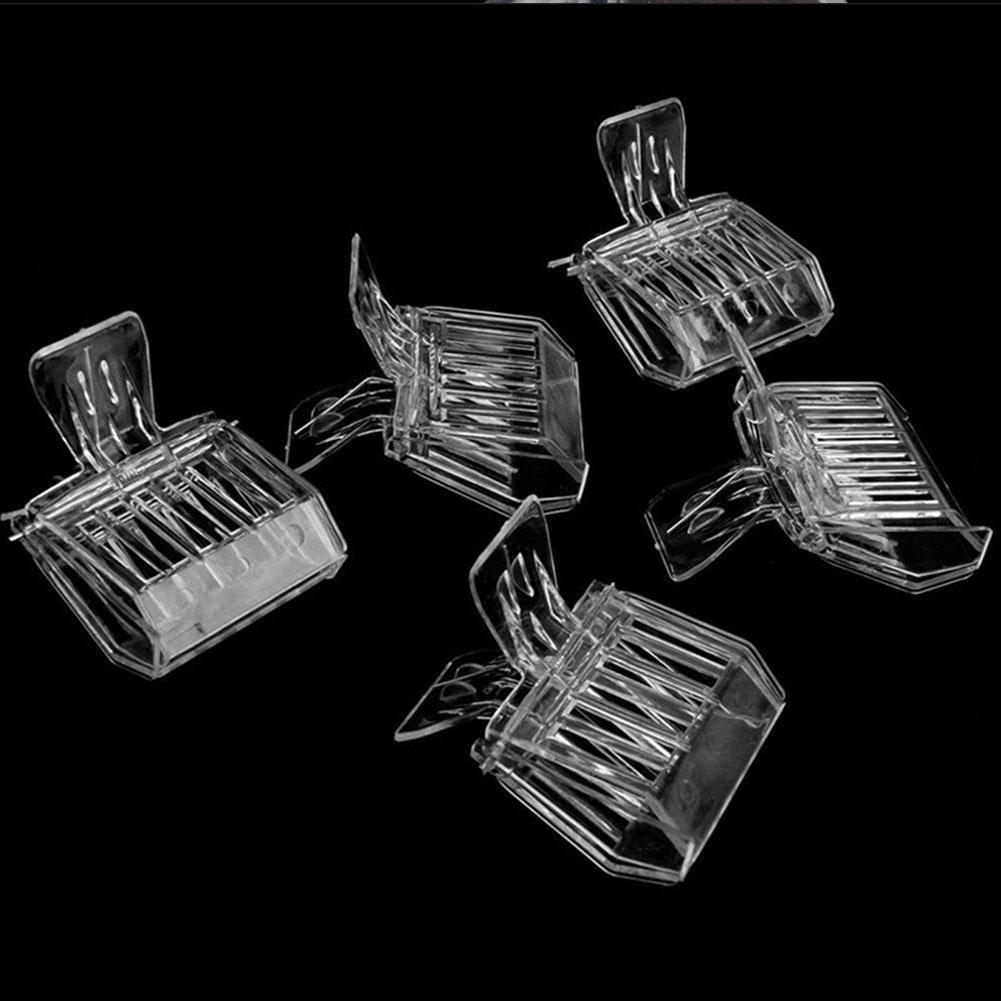 1/5PCS Bee Queen Catcher Colorless Clear Plastic Clip Beekeeping Isolation Room Cage Equipment K5R2